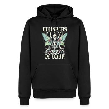 Fairycore Fairy Gothic Whispers Of Dark - Men’s Premium Organic Hoodie - black - Front - Nico (187cm)