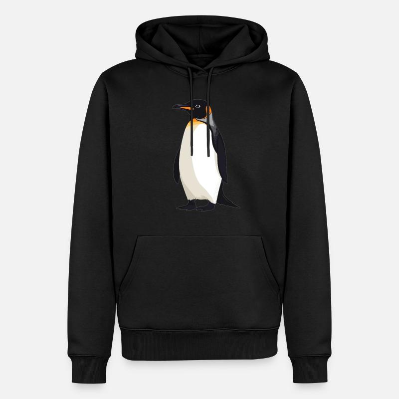 Pingouins Pingouin - Sweat à capuche Premium bio Homme - noir