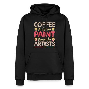 Artist Painter Coffee The Essential Paint Thinner - Männer Premium Bio Hoodie - Schwarz - Vorne - Nico (187cm)