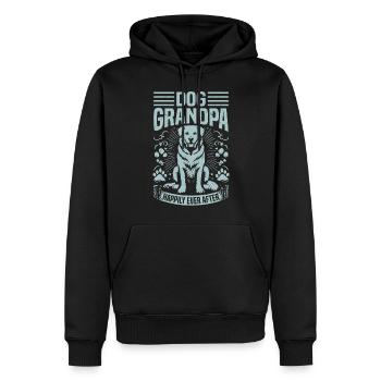 Cadeaux de grand-père chien - Sweat à capuche Premium bio Homme - noir - Devant - Nico (187cm)