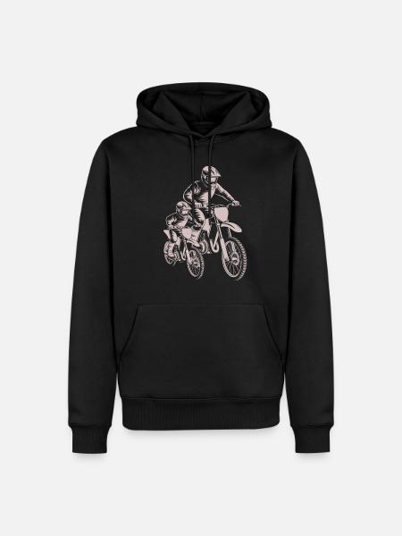Motocross Dad Dad - Men’s Premium Organic Hoodie - black