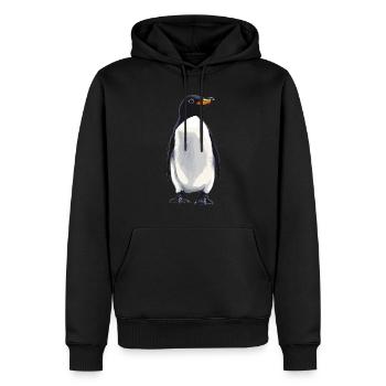 Pingouins Pingouin - Sweat à capuche Premium bio Homme - noir - Devant - Nico (187cm)