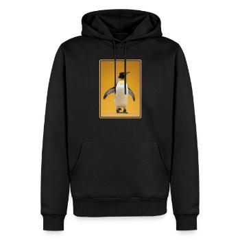 Pinguine Pinguin - Männer Premium Bio Hoodie - Schwarz - Vorne - Nico (187cm)