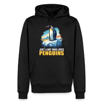 Pingouins Pingouin - Sweat à capuche Premium bio Homme - noir - Devant - Nico (187cm)