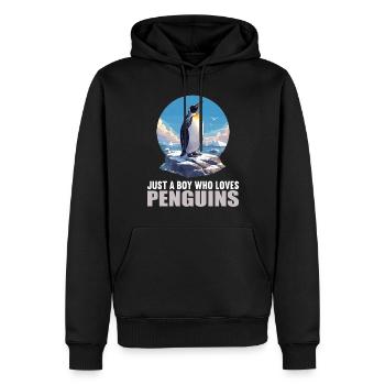 Pingouins Pingouin - Sweat à capuche Premium bio Homme - noir - Devant - Nico (187cm)
