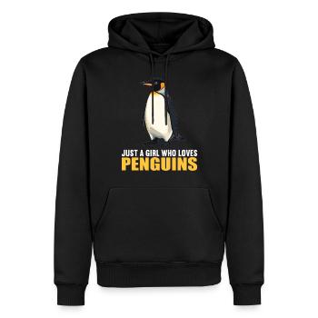 Pingouins Pingouin - Sweat à capuche Premium bio Homme - noir - Devant - Nico (187cm)