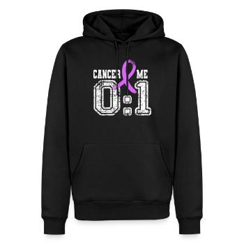 Moi 1 Cancer 0 Drôle Cancer du pancréas Exocrine - Sweat à capuche Premium bio Homme - noir - Devant - Nico (187cm)