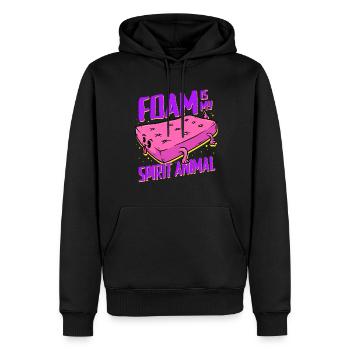 Polsterer Polsterin Foam Is My Spirit Animal - Männer Premium Bio Hoodie - Schwarz - Vorne - Nico (187cm)