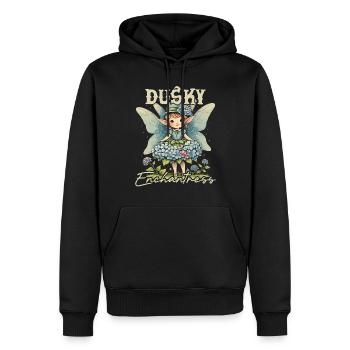 Fairycore Fee Gotisch - Männer Premium Bio Hoodie - Schwarz - Vorne - Nico (187cm)