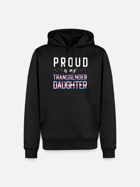 Transgender Trans LGBT Pride - Men’s Premium Organic Hoodie - black