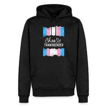 Transgender Trans LGBT Pride - Männer Premium Bio Hoodie - Schwarz - Vorne - Nico (187cm)
