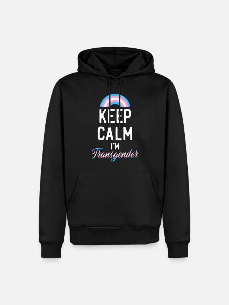 Transgender Trans LGBT Pride - Men’s Premium Organic Hoodie - black