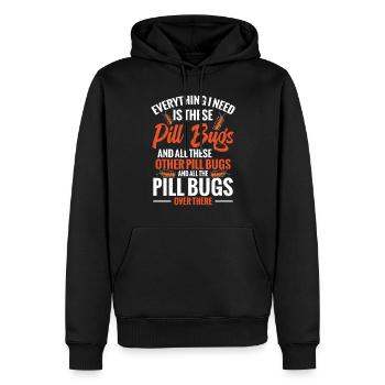 Tout ce dont j’ai besoin, ce sont ces erreurs de pilule - Sweat à capuche Premium bio Homme - noir - Devant - Nico (187cm)