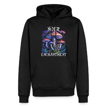 Fairycore Fee Gotisch Noir Enchantment - Männer Premium Bio Hoodie - Schwarz - Vorne - Nico (187cm)