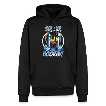 Barkeeper Barmann Bartending Sip Sip Hooray - Männer Premium Bio Hoodie - Schwarz - Vorne - Nico (187cm)