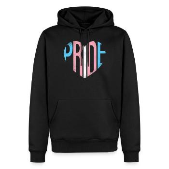 Transgender Trans LGBT Pride - Männer Premium Bio Hoodie - Schwarz - Vorne - Nico (187cm)