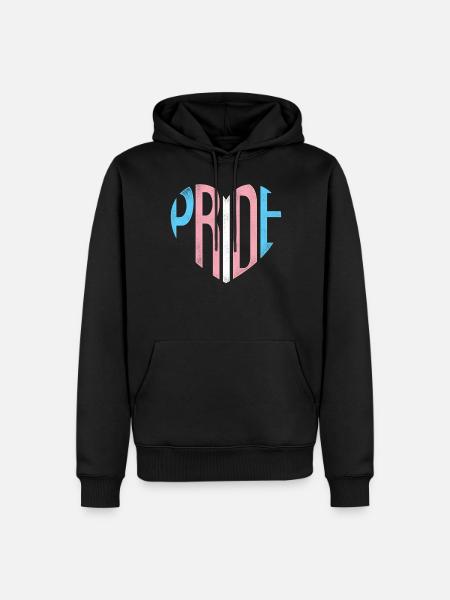 Transgender Trans LGBT Pride - Men’s Premium Organic Hoodie - black