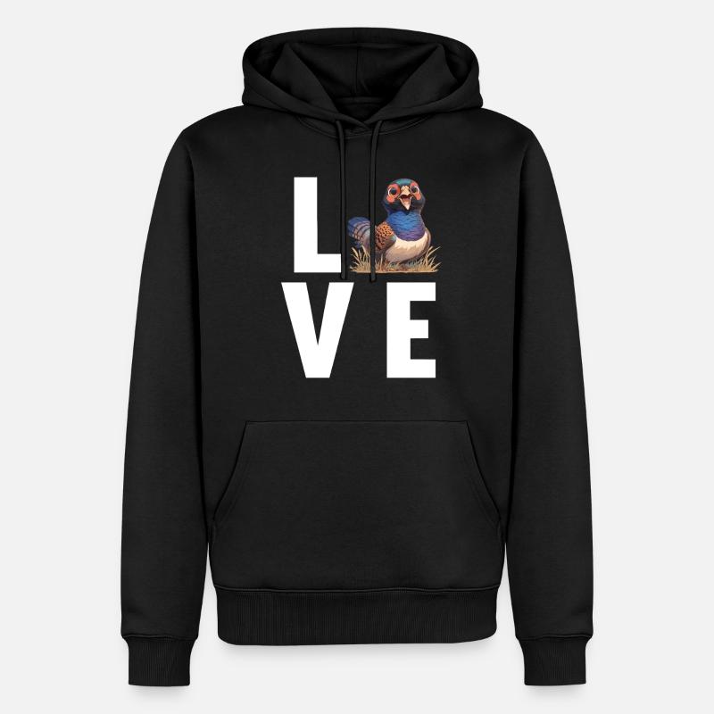 Faisans Faisan - Sweat à capuche Premium bio Homme - noir