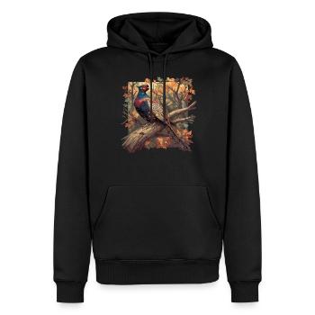 Pheasants Pheasant - Men’s Premium Organic Hoodie - black - Front - Nico (187cm)