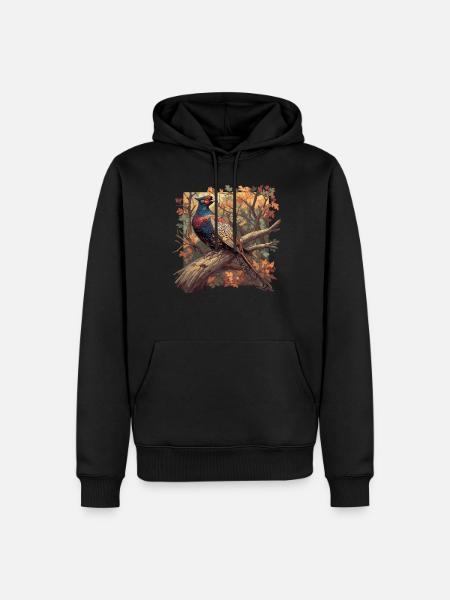 Pheasants Pheasant - Men’s Premium Organic Hoodie - black