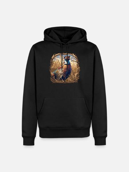 Pheasants Pheasant - Men’s Premium Organic Hoodie - black