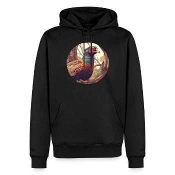 Pheasants Pheasant - Men’s Premium Organic Hoodie - black - Front - Nico (187cm)