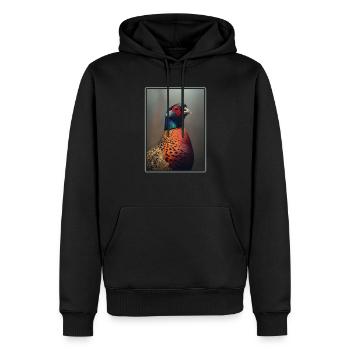 Pheasants Pheasant - Men’s Premium Organic Hoodie - black - Front - Nico (187cm)