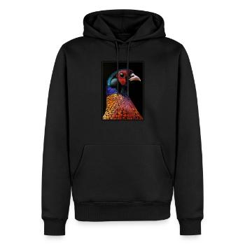 Pheasants Pheasant - Men’s Premium Organic Hoodie - black - Front - Nico (187cm)