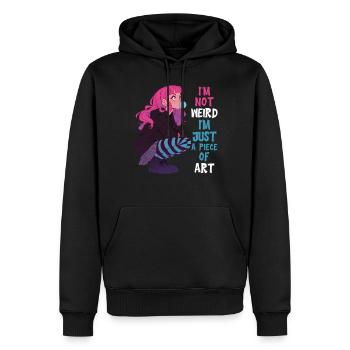 Juste Pièce D’art Anime Fille Goth Kawaii Cadeau - Sweat à capuche Premium bio Homme - noir - Devant - Nico (187cm)