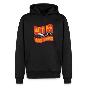 Polsterer Polsterin Polsterei Where's The Fabric? - Männer Premium Bio Hoodie - Schwarz - Vorne - Nico (187cm)