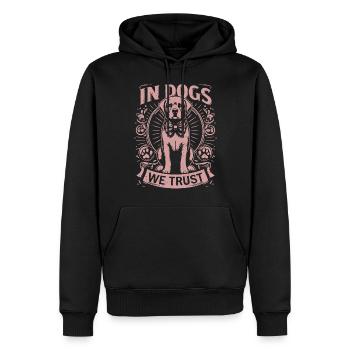 Dog Mom Gifts for Women - Männer Premium Bio Hoodie - Schwarz - Vorne - Nico (187cm)