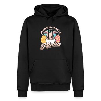 Mein Erstes Ostern Als Mama - Männer Premium Bio Hoodie - Schwarz - Vorne - Nico (187cm)