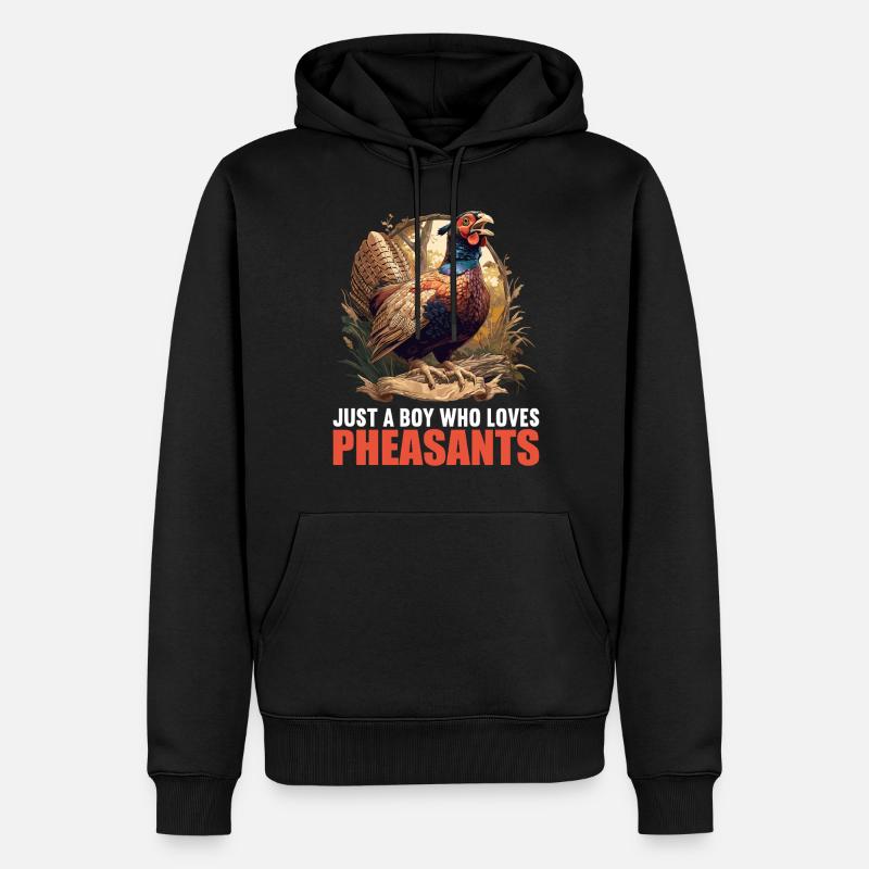 Faisans Faisan - Sweat à capuche Premium bio Homme - noir