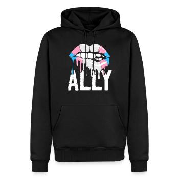 Transgender Trans LGBT Pride - Männer Premium Bio Hoodie - Schwarz - Vorne - Nico (187cm)