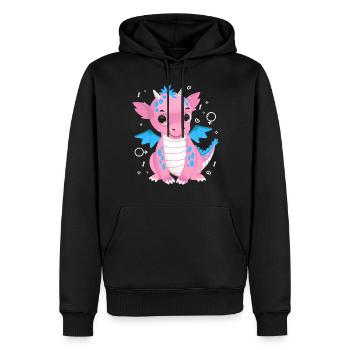 Transgender Trans LGBT Pride - Männer Premium Bio Hoodie - Schwarz - Vorne - Nico (187cm)
