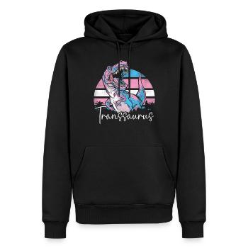 Transgender Trans LGBT Pride - Männer Premium Bio Hoodie - Schwarz - Vorne - Nico (187cm)