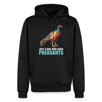 Pheasants Pheasant - Men’s Premium Organic Hoodie - black - Front - Nico (187cm)
