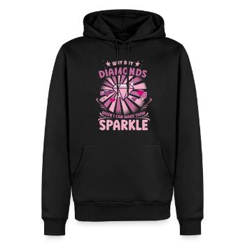 Diamond Painting Artist Why Buy When I Can Diamond - Männer Premium Bio Hoodie - Schwarz - Vorne - Nico (187cm)