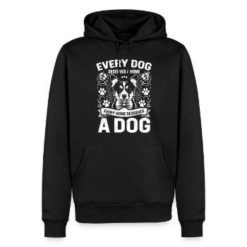 Dog Mom Gifts for Women - Männer Premium Bio Hoodie - Schwarz - Vorne - Nico (187cm)