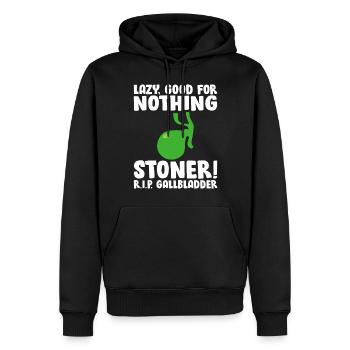 RIP Gallenblasenentfernung Cholezystektomie Gallenstein - Männer Premium Bio Hoodie - Schwarz - Vorne - Nico (187cm)