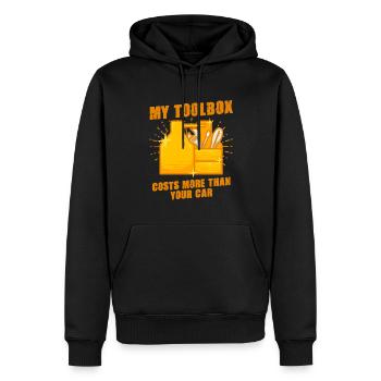 Klimatechniker HLK Installateur - Männer Premium Bio Hoodie - Schwarz - Vorne - Nico (187cm)