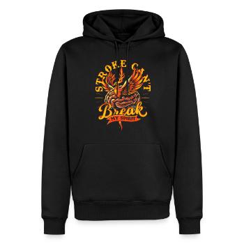 Schlaganfall Erholung Stroke Can't Break My Spirit - Männer Premium Bio Hoodie - Schwarz - Vorne - Nico (187cm)