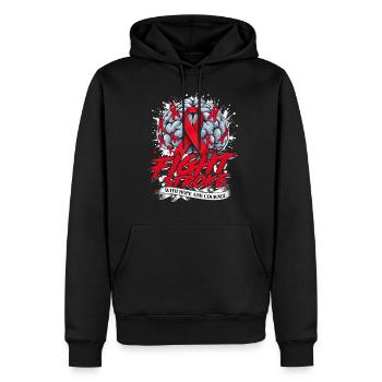 Schlaganfall Erholung - Männer Premium Bio Hoodie - Schwarz - Vorne - Nico (187cm)