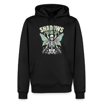 Fairycore Fairy Gothic Shadows Dance - Men’s Premium Organic Hoodie - black - Front - Nico (187cm)