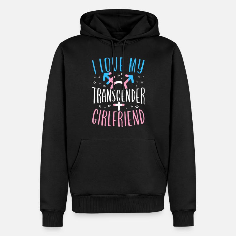 Transgender Trans LGBT Pride - Männer Premium Bio Hoodie - Schwarz