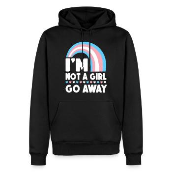 Transgender Trans LGBT Pride - Männer Premium Bio Hoodie - Schwarz - Vorne - Nico (187cm)