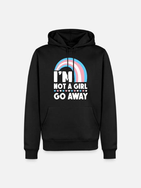 Transgender Trans LGBT Pride - Men’s Premium Organic Hoodie - black