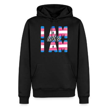 Transgender Trans LGBT Pride - Männer Premium Bio Hoodie - Schwarz - Vorne - Nico (187cm)