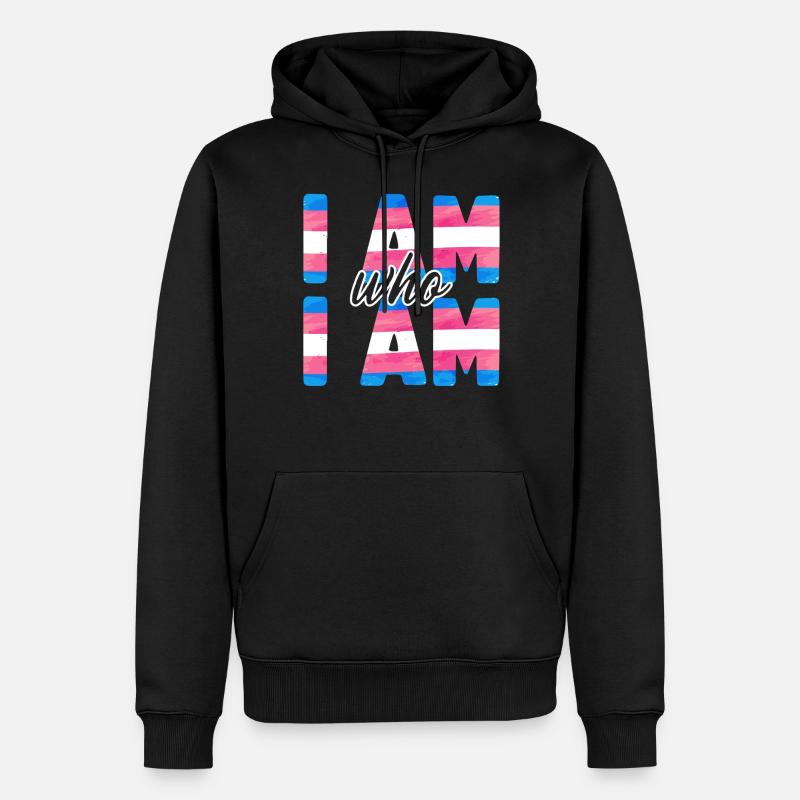 Fierté LGBT transgenre - Sweat à capuche Premium bio Homme - noir