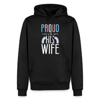 Transgender Trans LGBT Pride - Men’s Premium Organic Hoodie - black - Front - Nico (187cm)